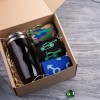 Набор подарочный BRIGHTTIGHT: термокружка, носки, коробка, стружка, черный - Рекламно производственная компания "Рекламная кухня" - сувениры для бизнеса.