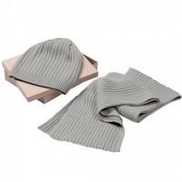 Набор Stripes: шарф и шапка - Рекламно производственная компания "Рекламная кухня" - сувениры для бизнеса.