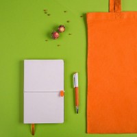 Набор подарочный WHITE&YOU: бизнес-блокнот, ручка, сумка - Рекламно производственная компания "Рекламная кухня" - сувениры для бизнеса.